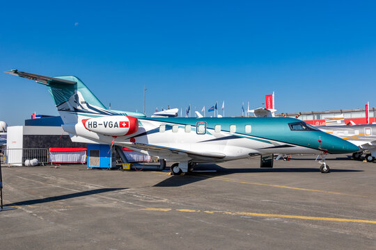 Pilatus PC-24 business jet HB-VGA operated by CAT Aviation. The twin-engine light jet is designed for business and private aviation. 