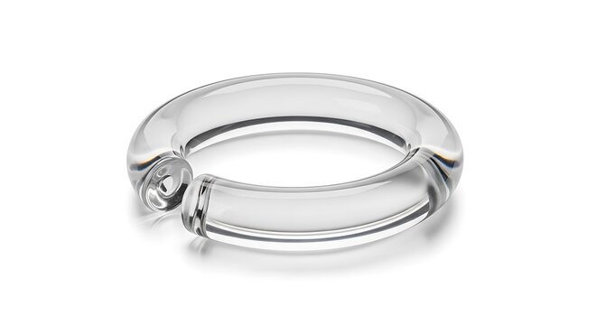 silver ring isolated on white