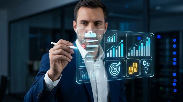 Strategic financial forecasting using business investment risk management and assessment methods.