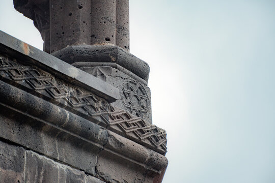 detail of an old church