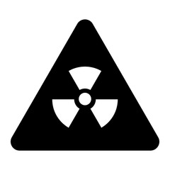 PNG nuclear danger flat icon, transparent background © Rawpixel.com