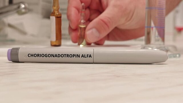 CHORIOGONADOTROPIN ALFA recombinant hCG for ovulation induction supplied in a dose-adjustable injection pen