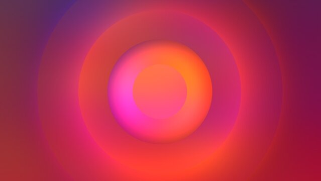 High-resolution 8K abstract procedural image generated with JavaScript. This modern digital background features smooth mesh gradients blending across 3D concentric circles and radial geometric shapes.