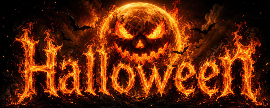 Halloween in Flammen