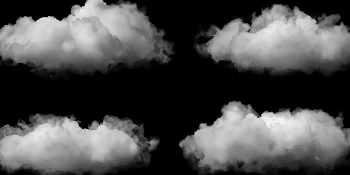 black and white clouds