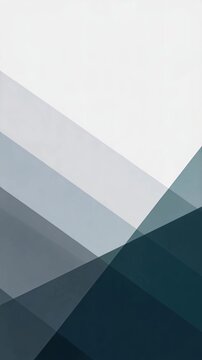 Abstract geometric polygon background in a flat layered style on a pale gray field, conveying calm structure and modern design