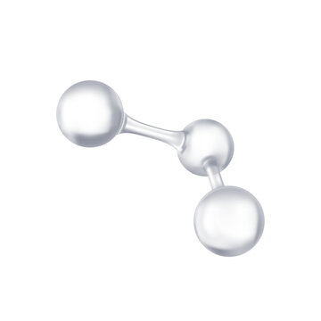 Covalent bond. Isolated vector illustration