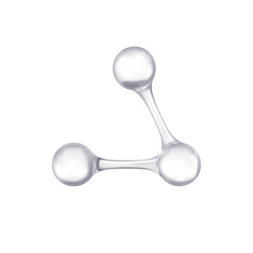 Molecular bond. Isolated vector illustration