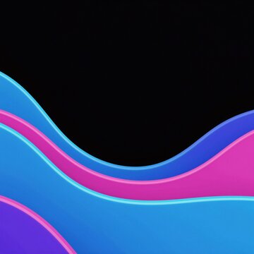abstract background black background background divided into three sections different color blue pink purple blue section side pink section middle purple section bottom colors arranged wave like