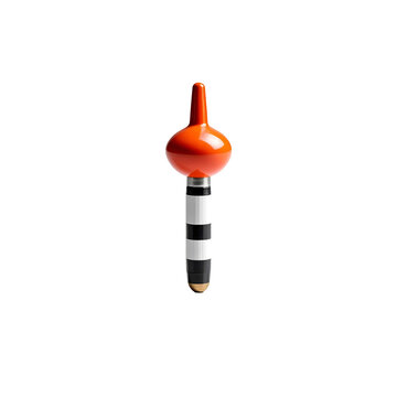 Orange and Striped Fishing Float Bobber isolated on white background