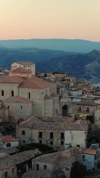 Religious cathedral in Gerace, Calabria, Italy