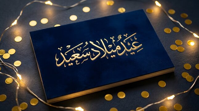 Luxury Arabic Eid Milad Saeed Birthday Card