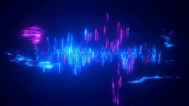 Dynamic Black Friday Sale Motion Background Neon Blue Magenta 4K