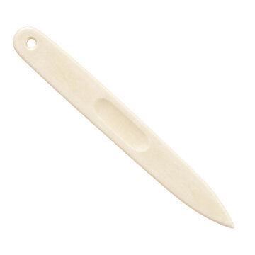 Isolated bone folder for paper crafting on transparent background