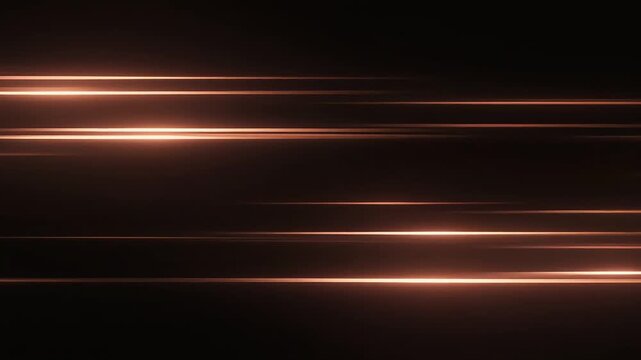 Amber light streaks extending horizontally on dark background