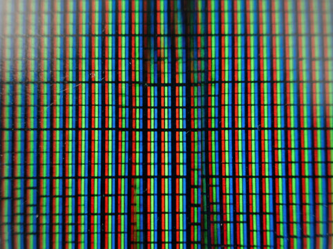 LCD screen pixel grid pattern. Digital display macro texture