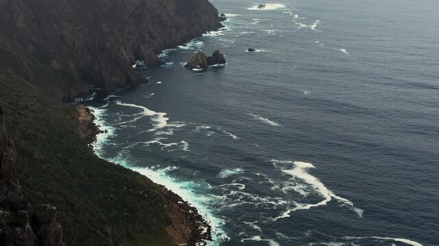 Stunning cliffs Cape Raoul Lookout Tasmania Australia