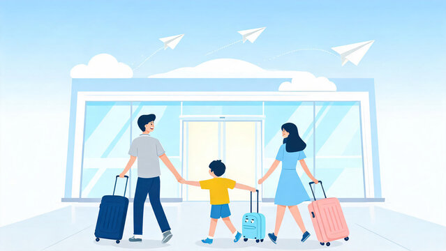 Family Facing Transparent Glass Terminal