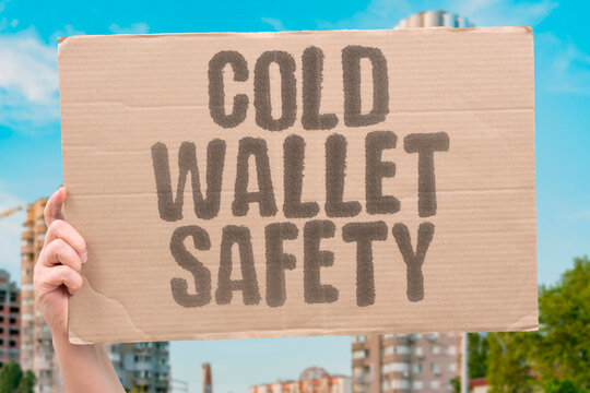 "Cold Wallet Safety" Offline storage eliminates hacking and online access threats. SECURITY. STORAGE. OFFLINE. PROTECTION. SAFETY.