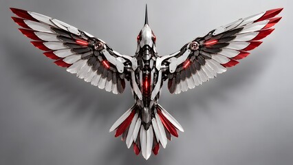Fototapeta premium Cybernetic Hummingbird Mechanical Bird Concept.