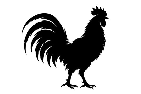 rooster isolated on white background
