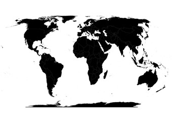 World Map of Equal Earth projection © Stockchi