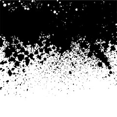 Fototapeta premium Black And White Abstract Spray Paint Splatter Texture Background