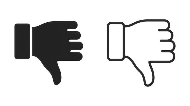 Downvote thumbs down icon