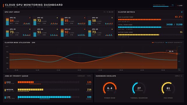 Cloud Computing Performance Metrics with Throughput and Latency Analytics