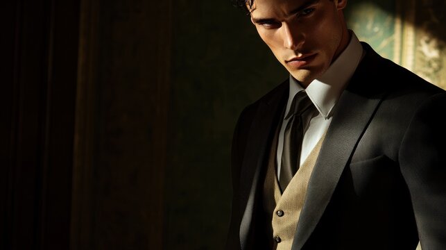 Elegant man in formal wear