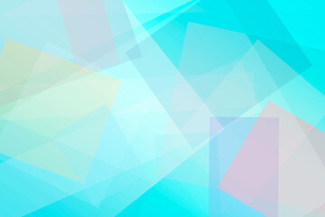 Fototapeta premium An airy abstract design with layered blue polygons and gentle light flare, perfect for modern web headers, tech presentations, or calm brand visuals.