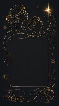 Elegant Gold Luxury World Teachers Day Vector Poster Design