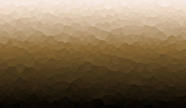 Abstract brown low poly geometric gradient background pattern wallpaper.