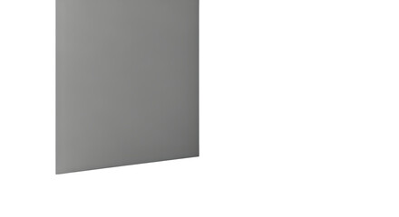 Fototapeta premium Modern grey vertical rectangular panel board isolated on a transparent background for professional design presentations