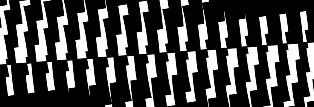 Monochrome technical line grid poster set with kinetic halftone distortion patterns, Minimalist geometric visual transformation and abstract structural evolution artwork with transition effect set