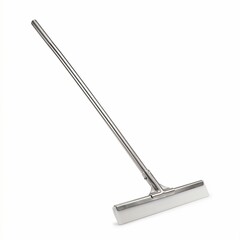 Obraz premium A stainless steel squeegee with a long handle, perfect for cleaning windows or floors. 