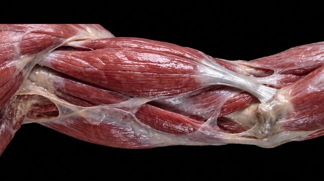Human Biceps Brachii Muscle Dissection Photograph