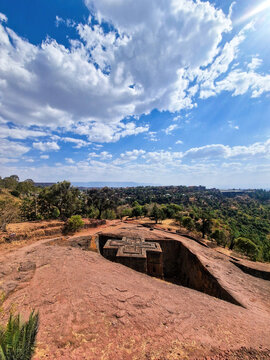 Rock-hewn Churches of Lalibela, monolithic churches located in the western Ethiopian Highlands near the town of Lalibela