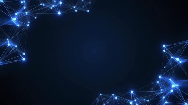 Abstract Blue Technology Network Corporate Webinar Background