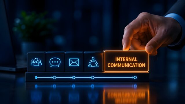 Hand Selecting Internal Communication Block Among Business Process Cubes On Dark Table