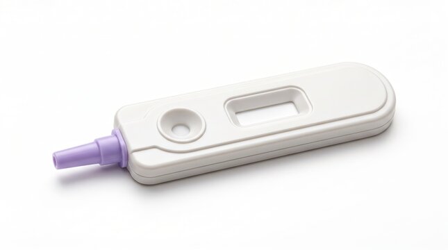 White plastic medical pregnancy test kit