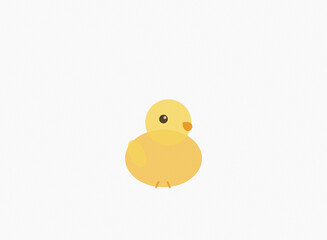 Fototapeta premium Cute Baby Duckling — Watercolor Illustration