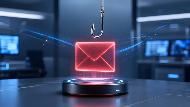 Cyber Security Phishing Attack And Email Scam Warning Concept