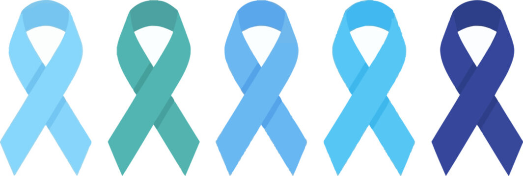 Five colorful awareness symbols represent various health movements and advocacy groups to help generate public support and raise significant funds for research into curing many serious human