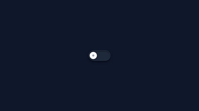 Elastic Rubber Toggle Switch Animation Loop 4K - Green UI On Off Button with Spring Stretch Physics