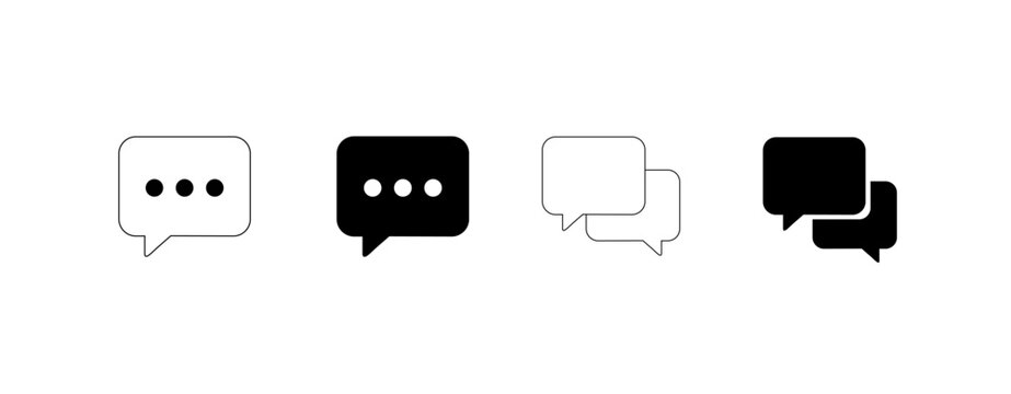 Message Chat Bubble Vector Illustration