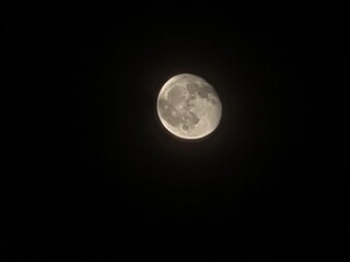 full moon in the night sky © bayazidurrahman