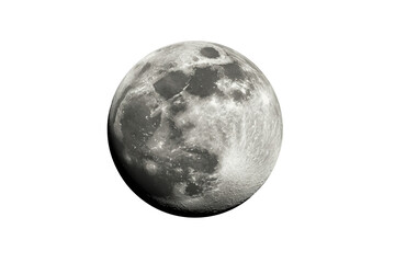Obraz premium Detailed detailed full moon sphere front view
