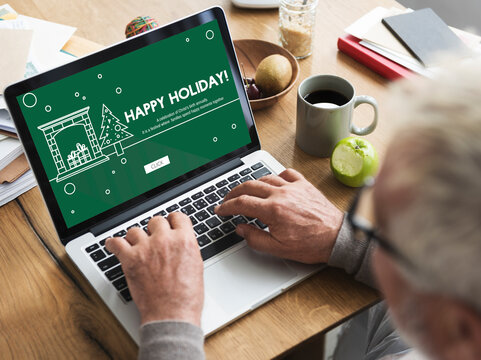Happy Holiday Break Celebrate Party Enjoyment Concept