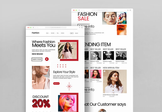Fashion Landing Page Template